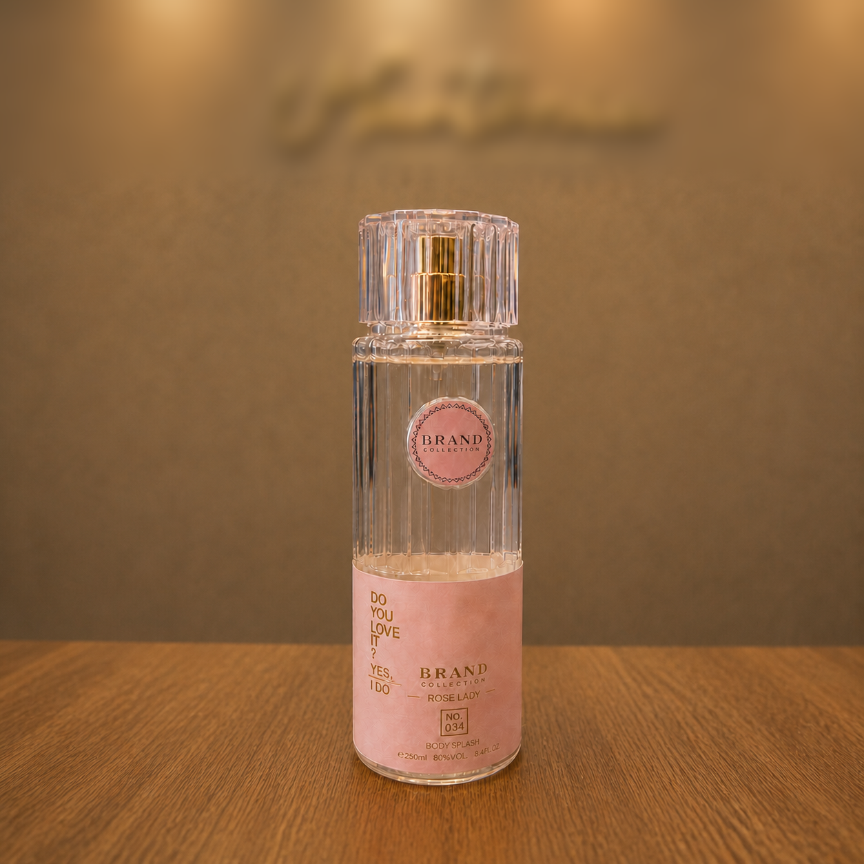 Body Splash Brand Collection Nº034. Inspiração 212 VIP Rosé 250ml