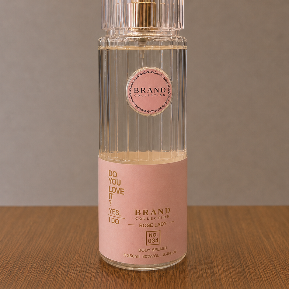 Body Splash Brand Collection Nº034. Inspiração 212 VIP Rosé 250ml — foto 2 de 2